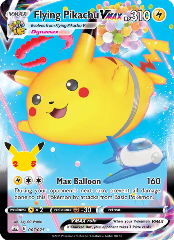 Flying Pikachu VMAX — Celebrations card #7