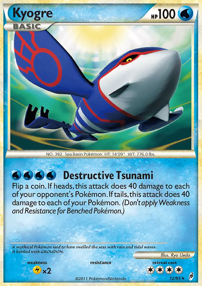 Kyogre — Call of Legends card #12