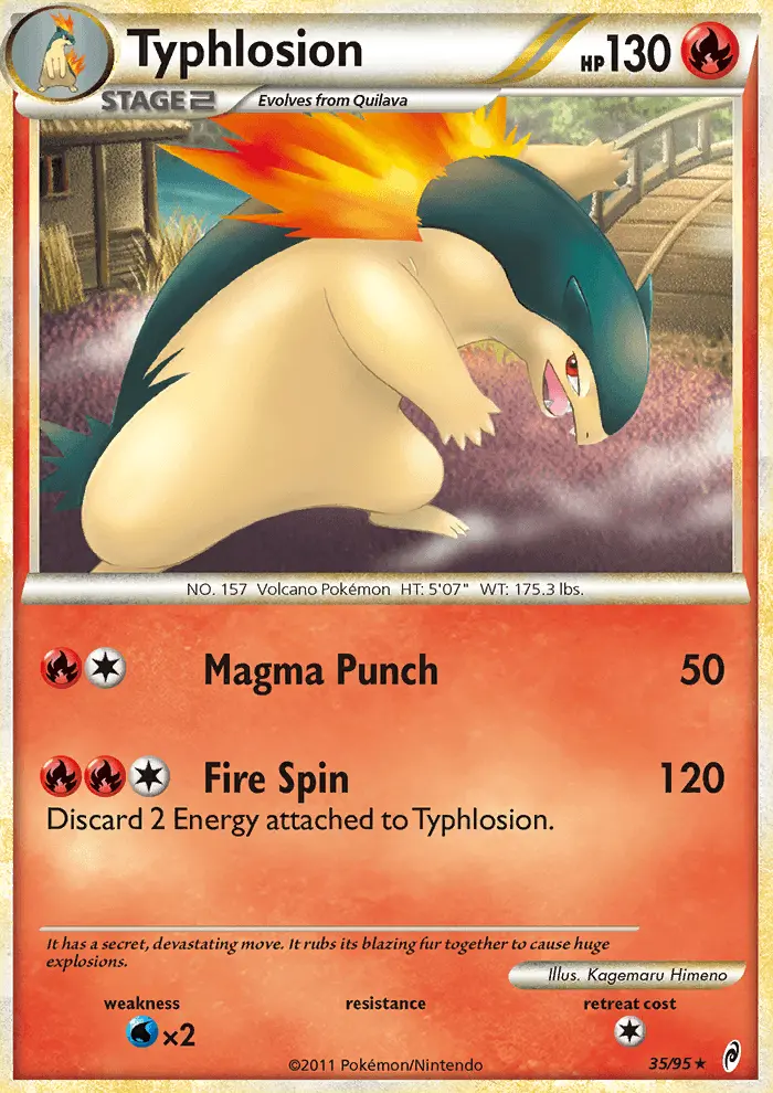 Typhlosion — Call of Legends card #35