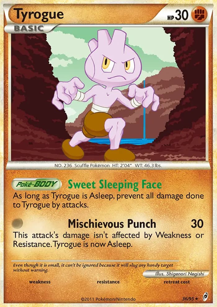 Tyrogue — Call of Legends card #36