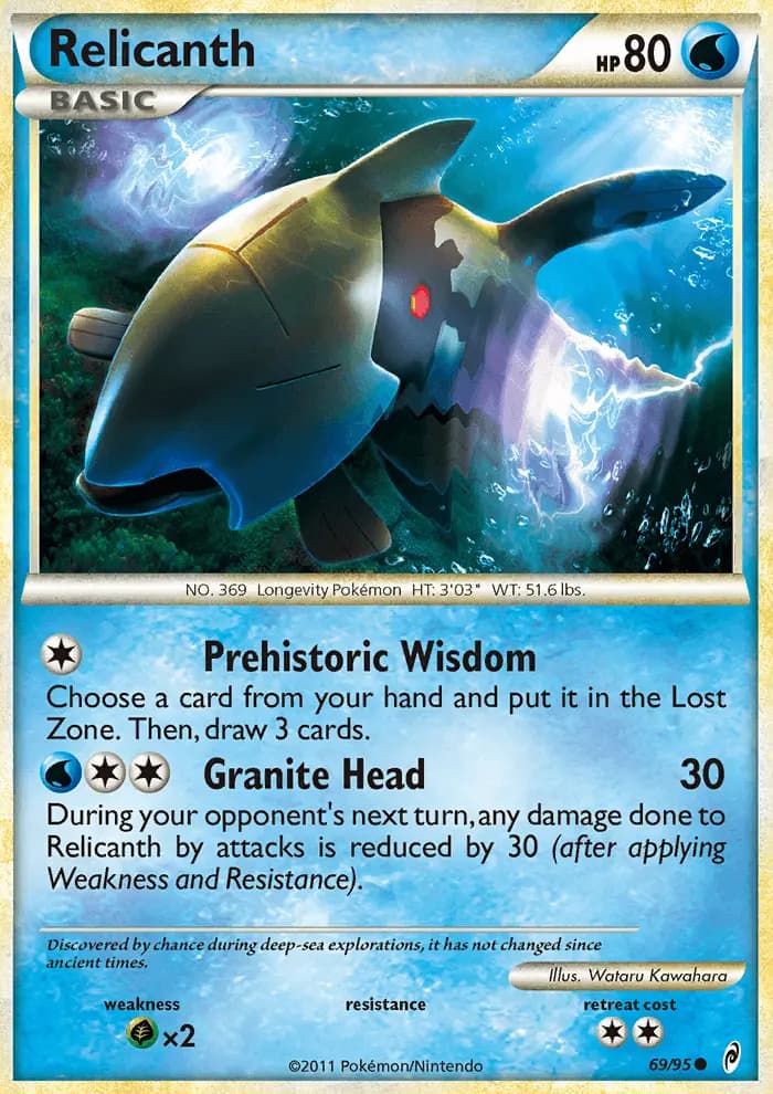 Relicanth — Call of Legends card #69