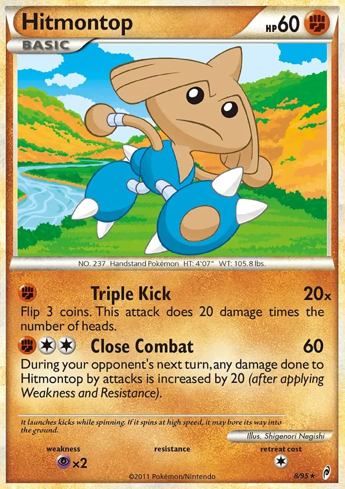 Hitmontop — Call of Legends card #8