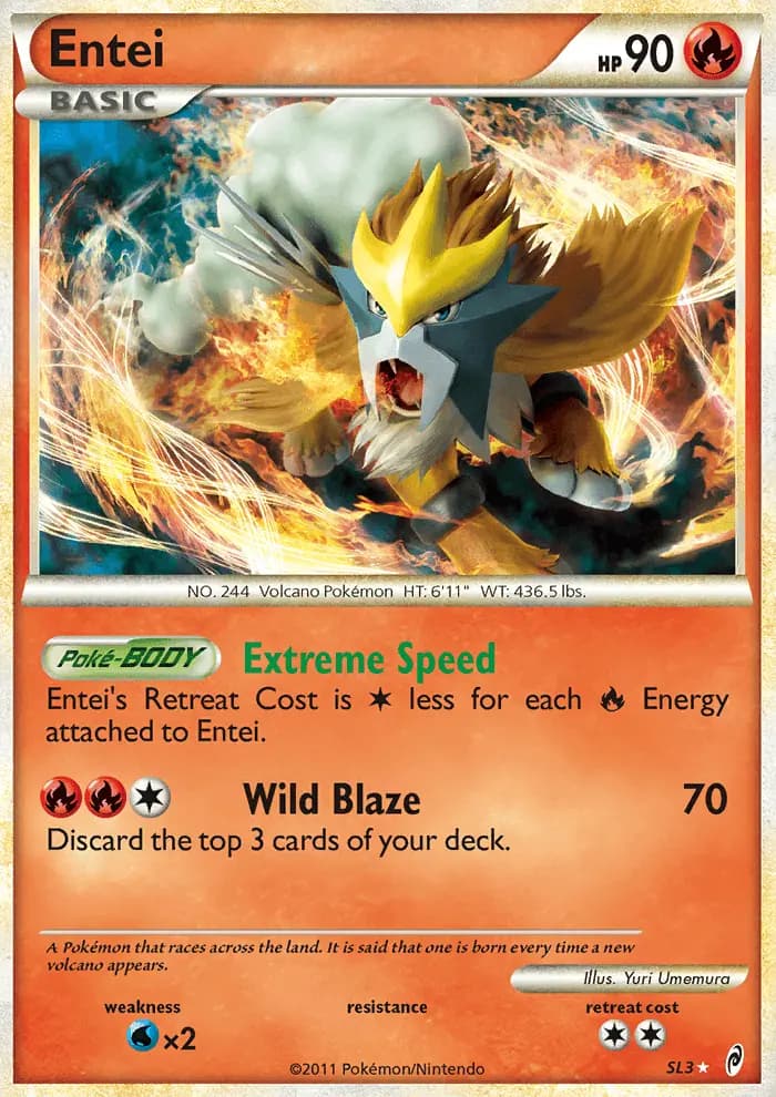 Entei — Call of Legends card #SL3