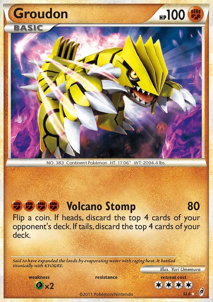 Groudon — Call of Legends card #SL4