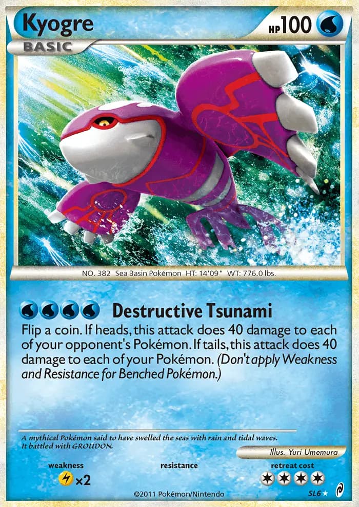 Kyogre — Call of Legends card #SL6