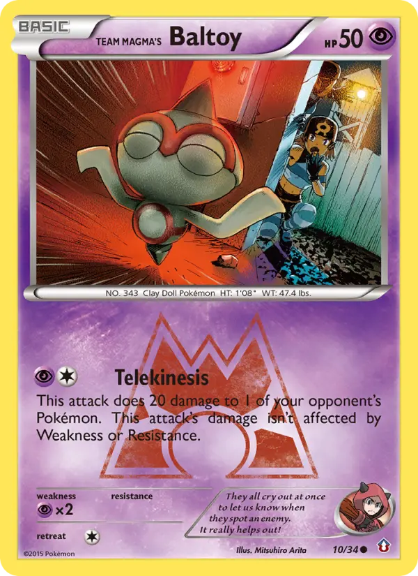 Team Magma's Baltoy — Double Crisis card #10