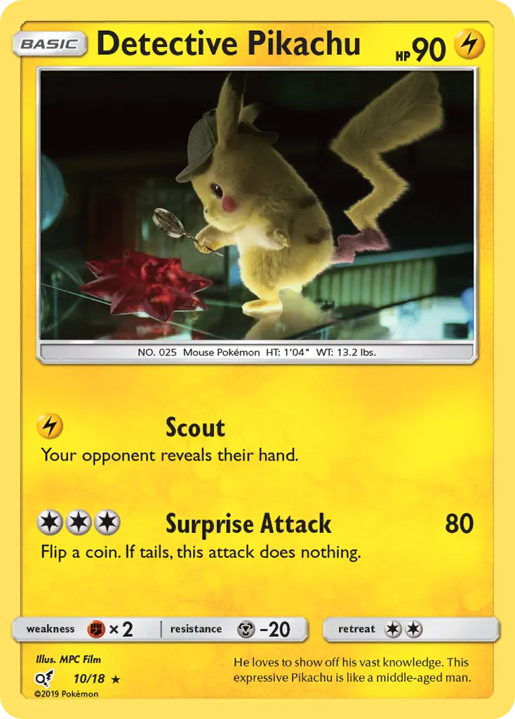 Detective Pikachu — Detective Pikachu card #10