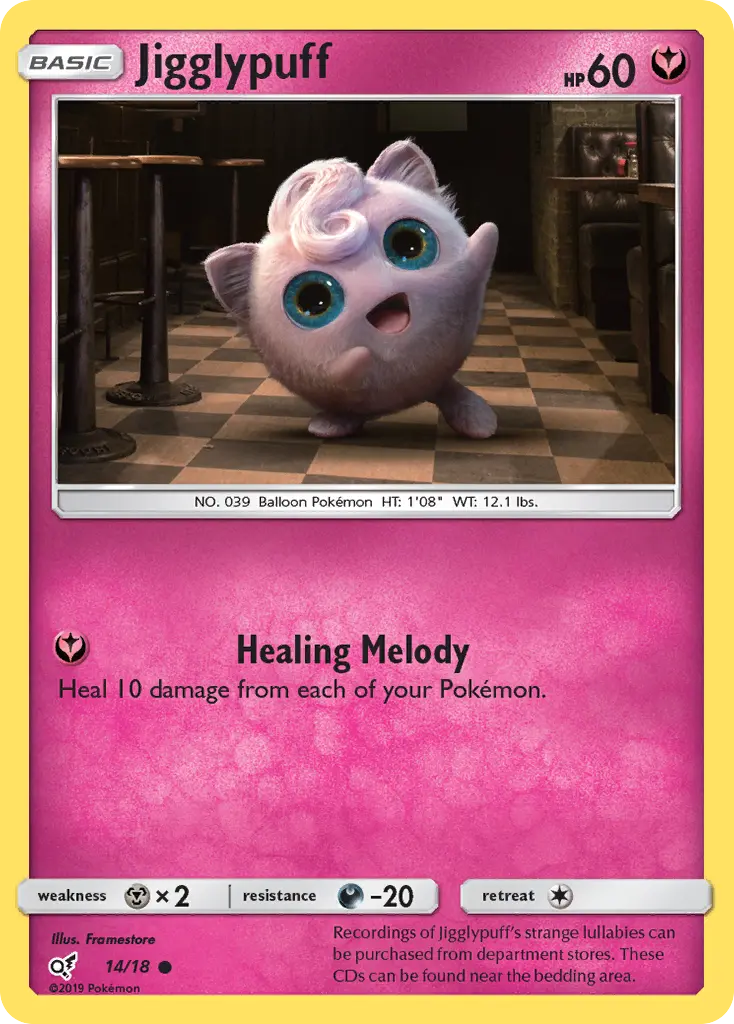 Jigglypuff — Detective Pikachu card #14