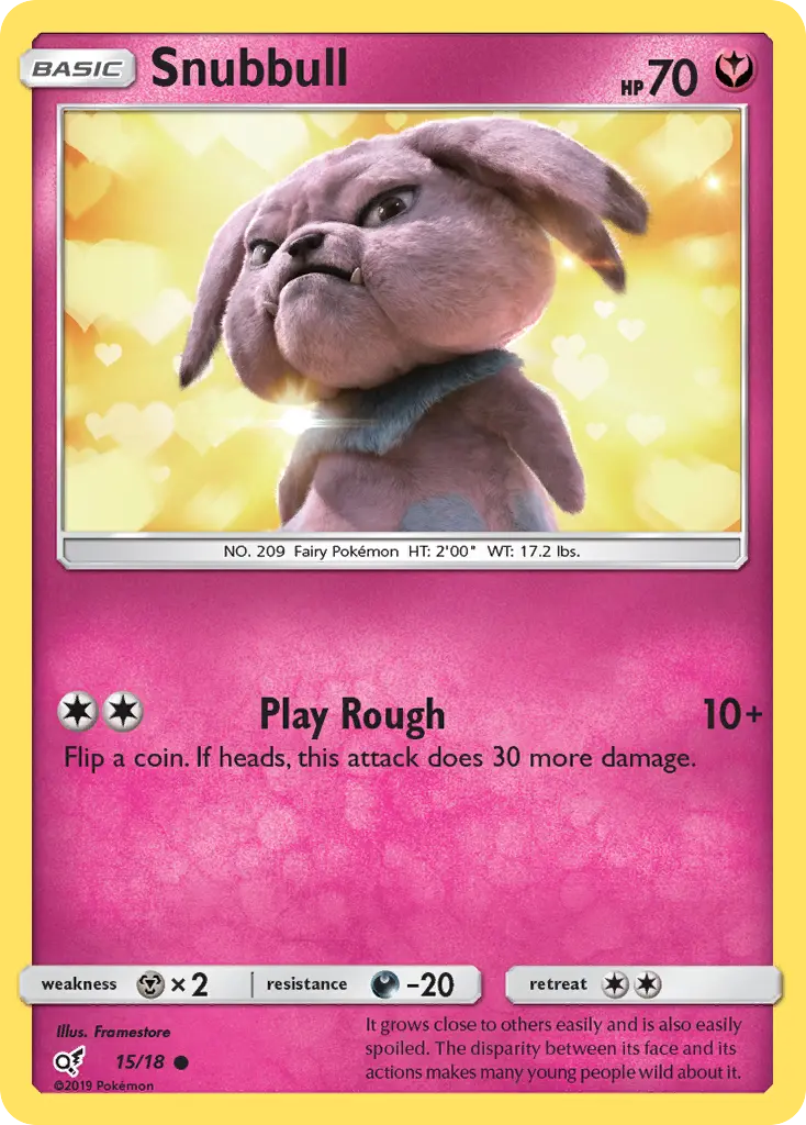 Snubbull — Detective Pikachu card #15