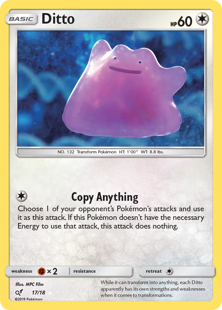Ditto — Detective Pikachu card #17