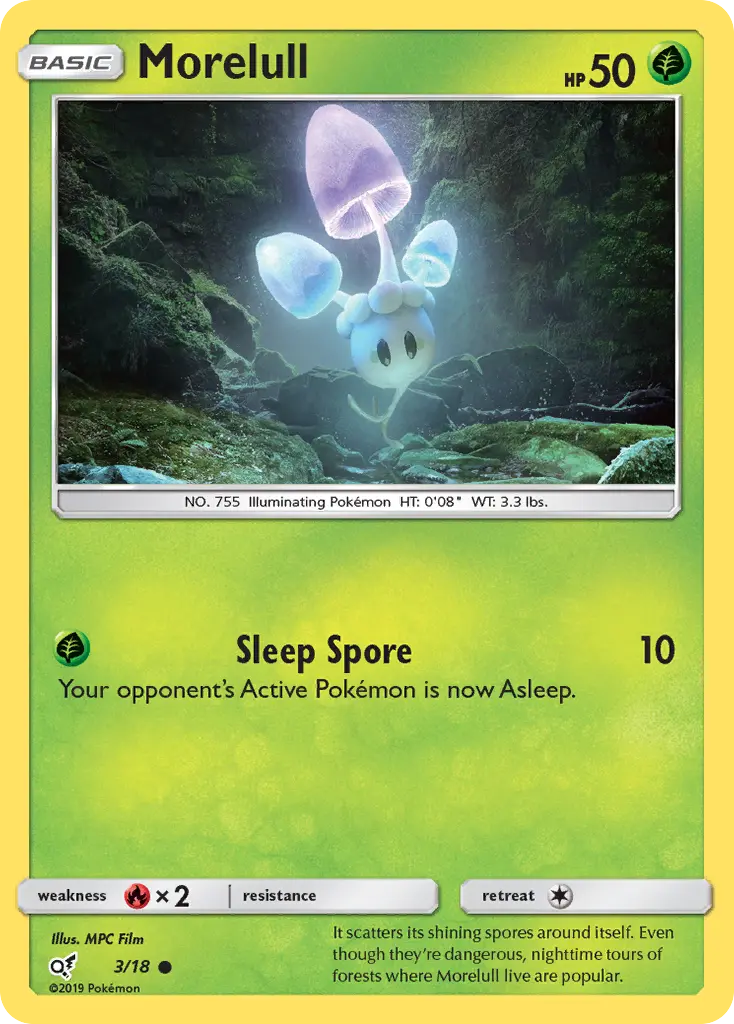 Morelull — Detective Pikachu card #3