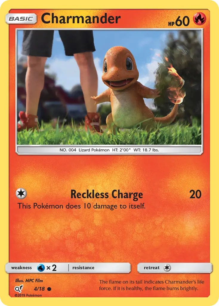 Charmander — Detective Pikachu card #4