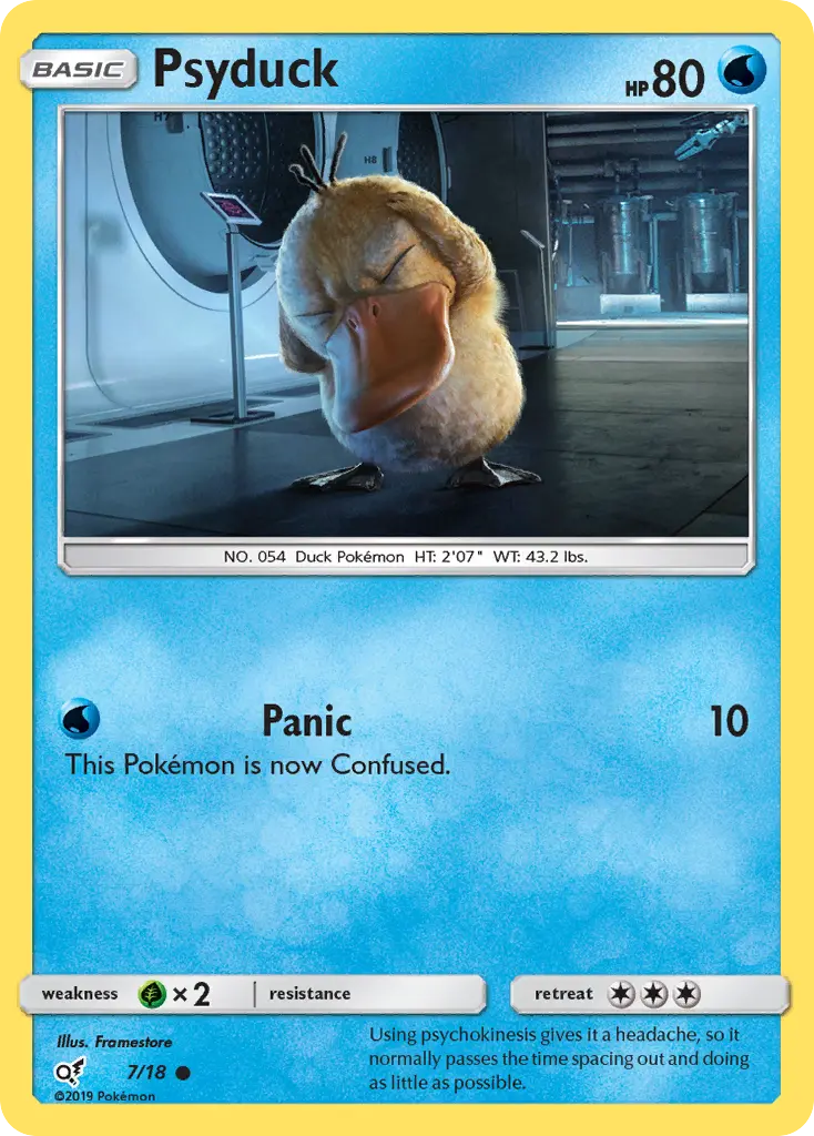 Psyduck — Detective Pikachu card #7
