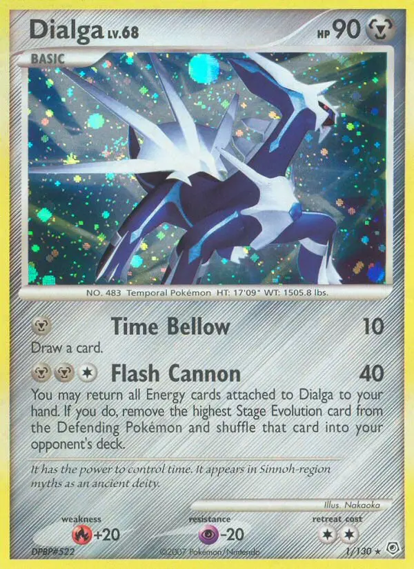 Dialga — Diamond & Pearl card #1