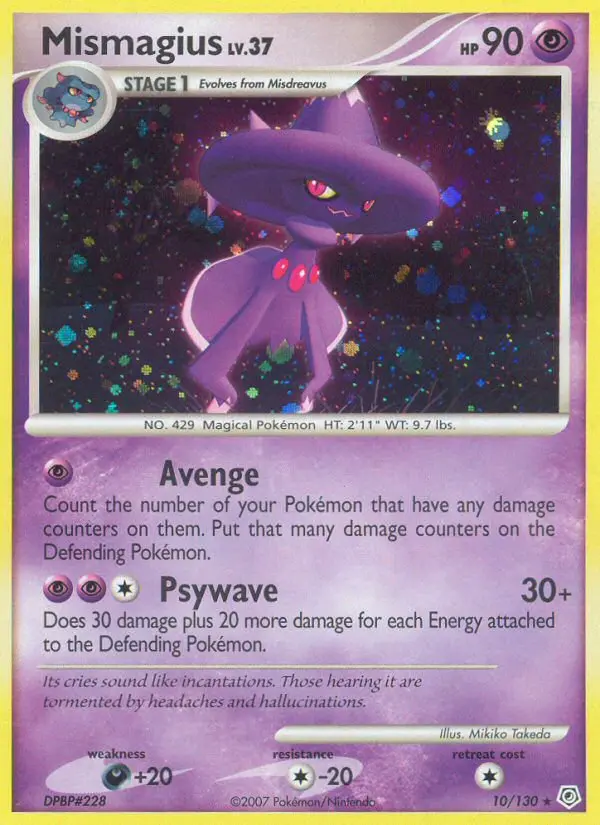Mismagius — Diamond & Pearl card #10