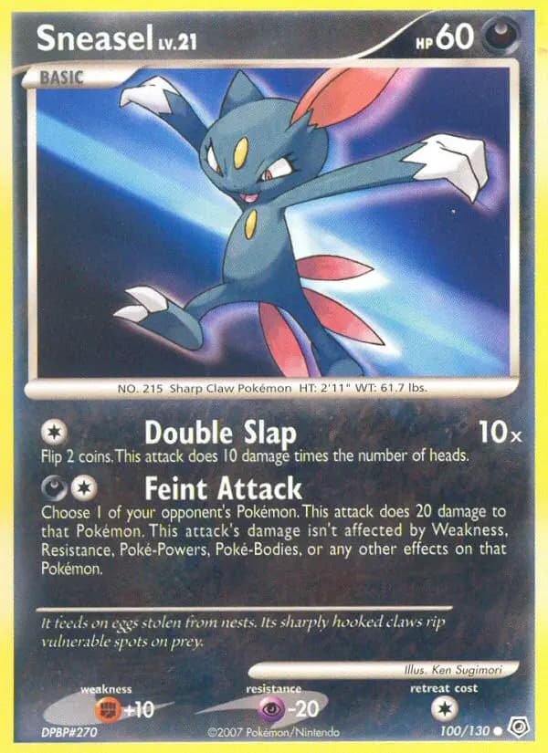 Sneasel — Diamond & Pearl card #100