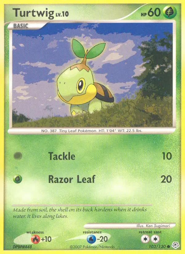 Turtwig — Diamond & Pearl card #103