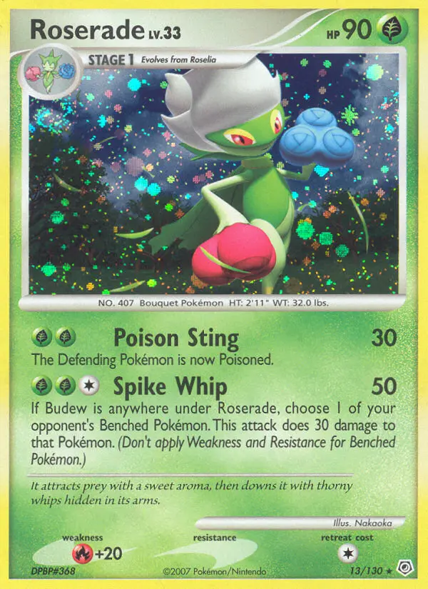 Roserade — Diamond & Pearl card #13