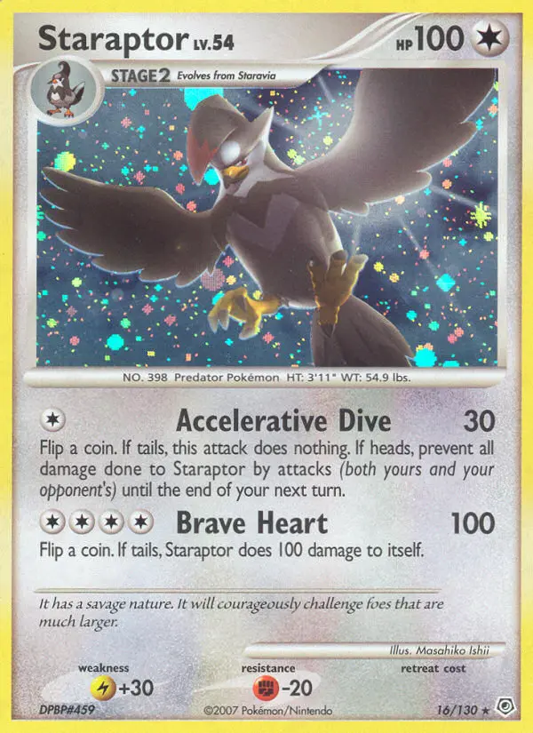 Staraptor — Diamond & Pearl card #16