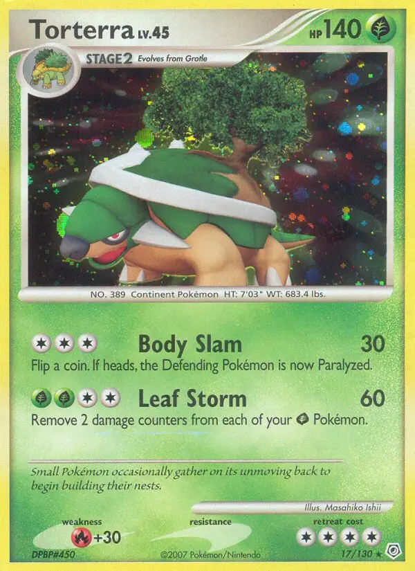 Torterra — Diamond & Pearl card #17