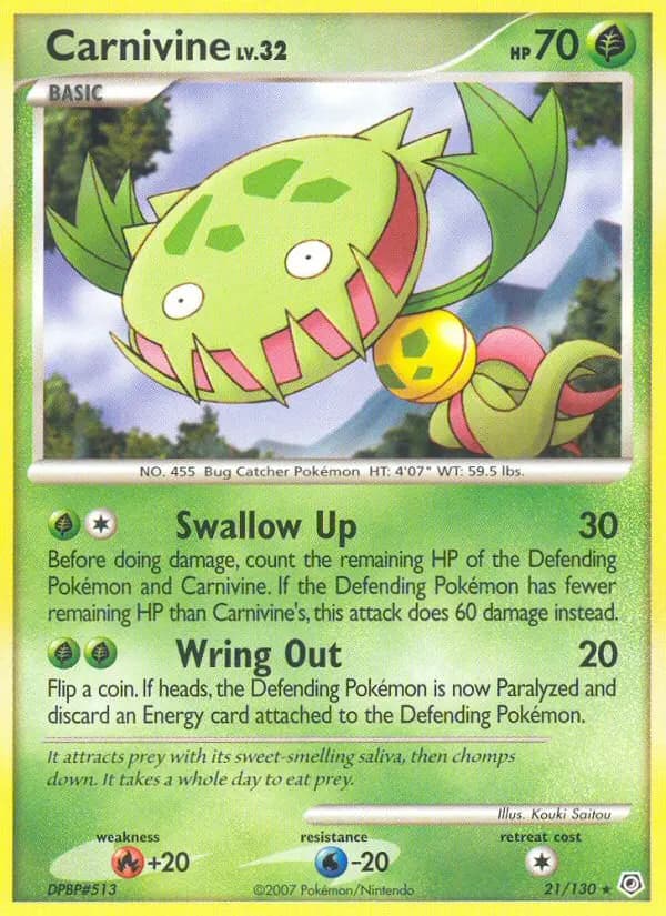 Carnivine — Diamond & Pearl card #21