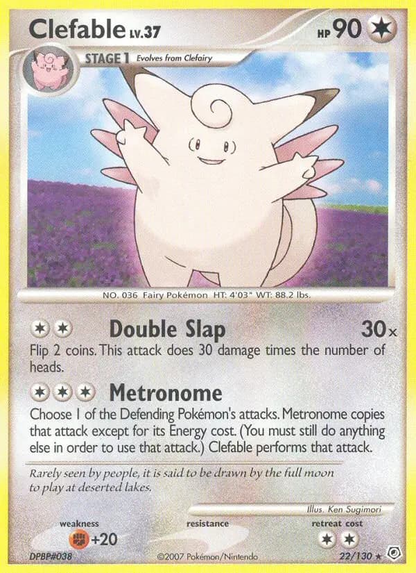 Clefable — Diamond & Pearl card #22