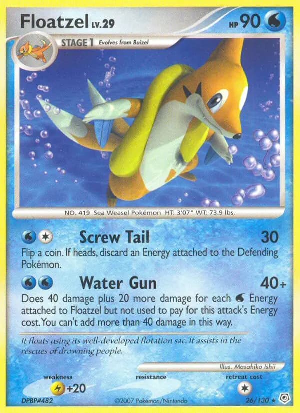 Floatzel — Diamond & Pearl card #26