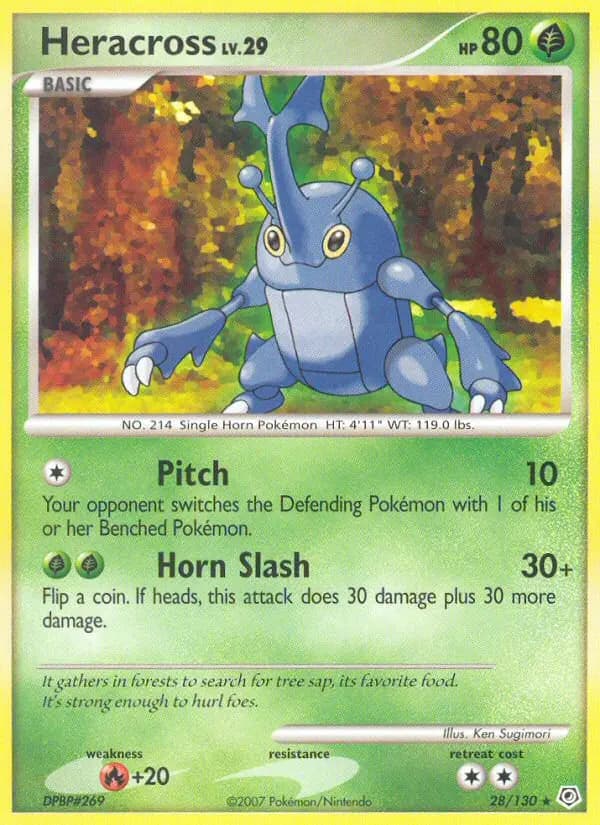 Heracross — Diamond & Pearl card #28