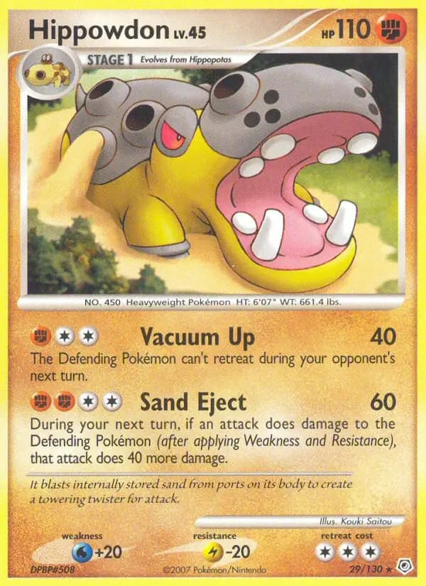 Hippowdon — Diamond & Pearl card #29