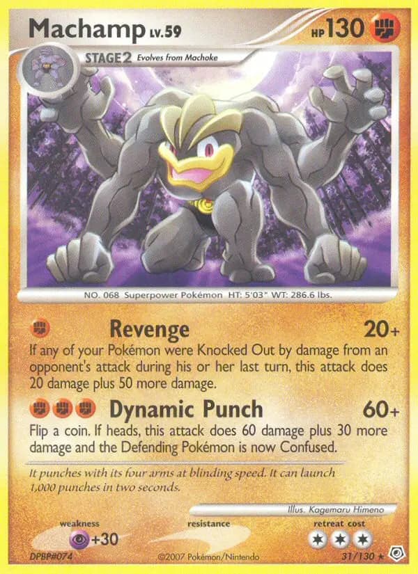 Machamp — Diamond & Pearl card #31