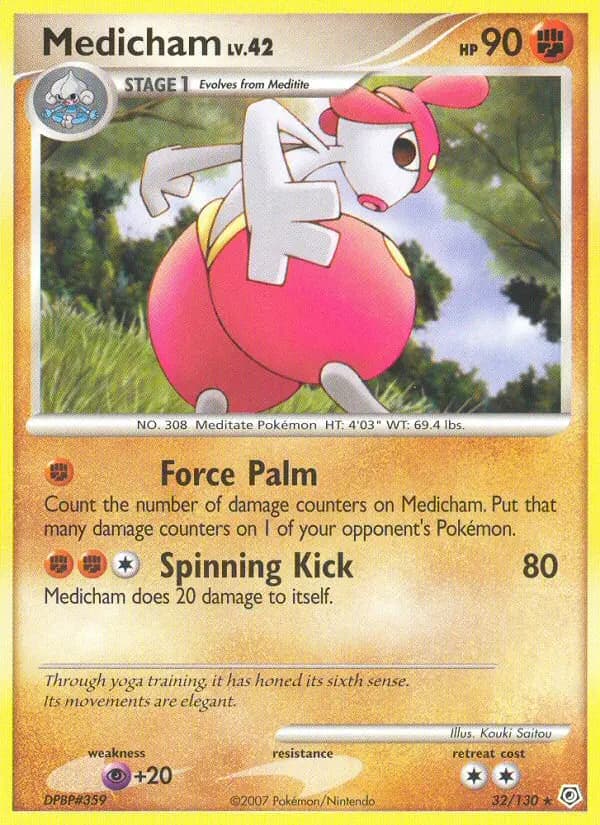 Medicham — Diamond & Pearl card #32