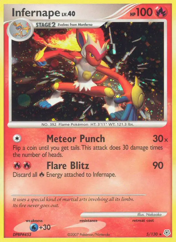 Infernape — Diamond & Pearl card #5