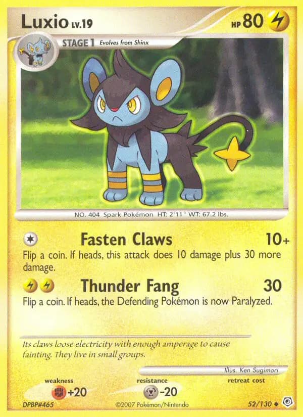 Luxio — Diamond & Pearl card #52