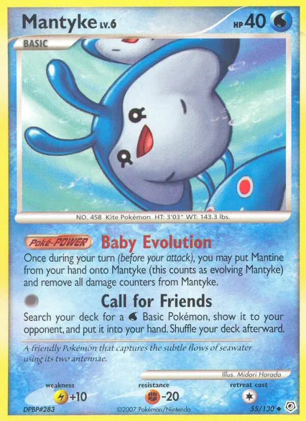 Mantyke — Diamond & Pearl card #55