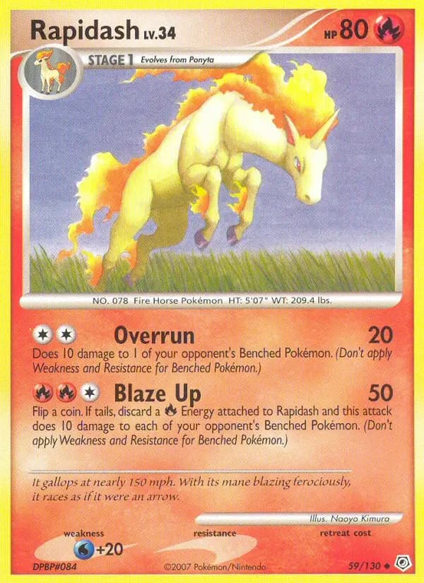 Rapidash — Diamond & Pearl card #59