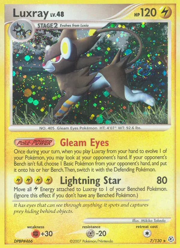 Luxray — Diamond & Pearl card #7