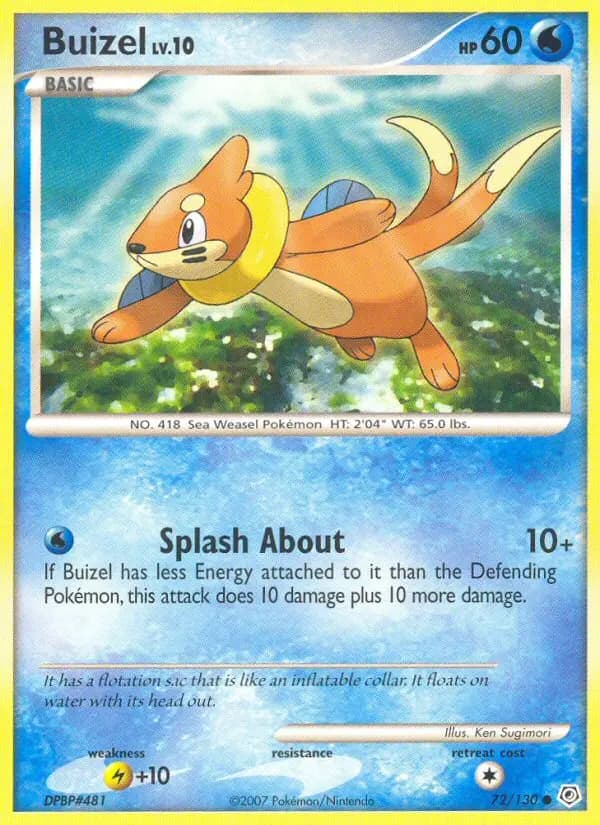 Buizel — Diamond & Pearl card #72