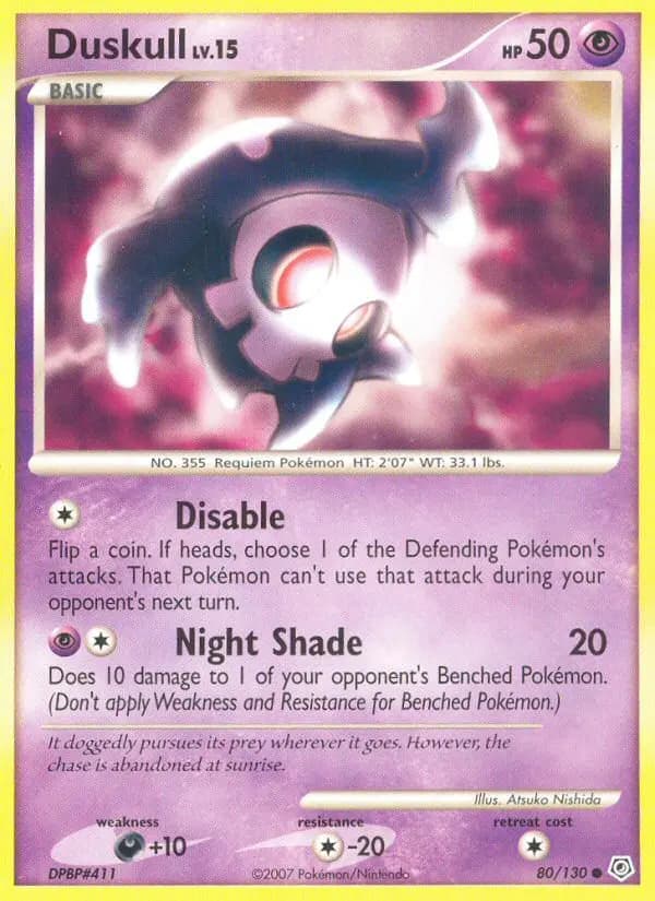 Duskull — Diamond & Pearl card #80