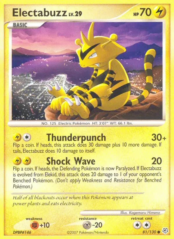 Electabuzz — Diamond & Pearl card #81