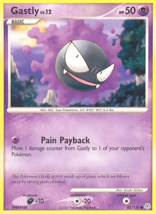 Gastly — Diamond & Pearl card #82