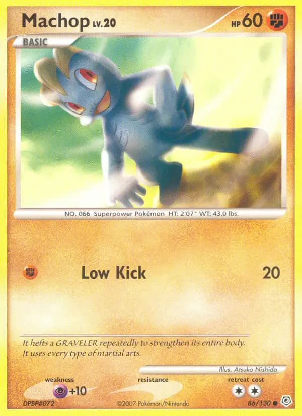 Machop — Diamond & Pearl card #86
