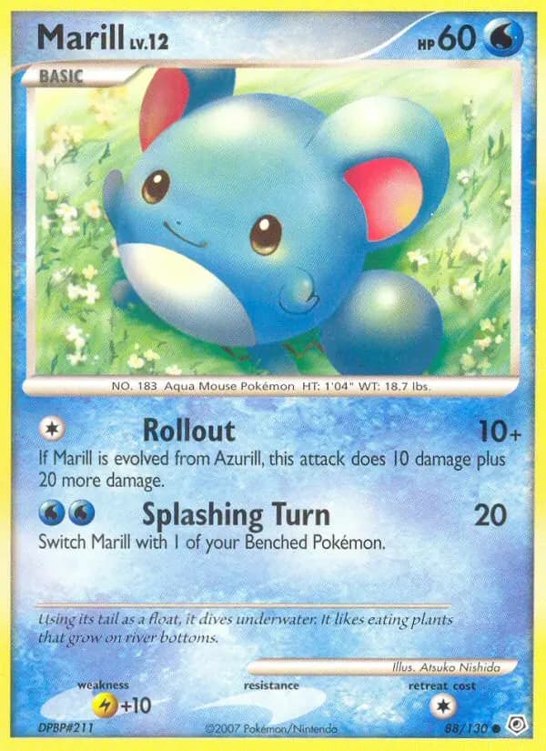 Marill — Diamond & Pearl card #88