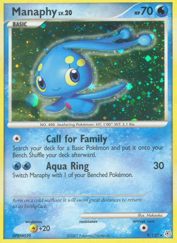 Manaphy — Diamond & Pearl card #9
