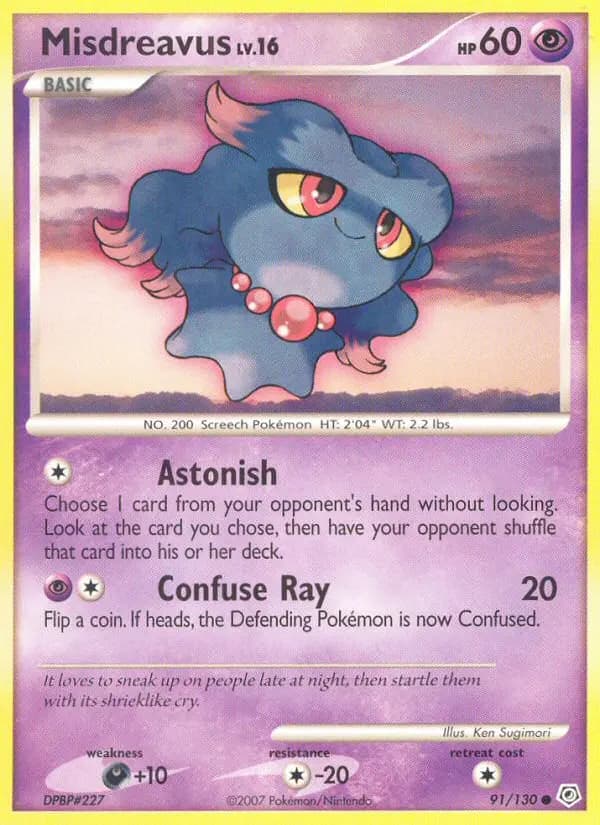 Misdreavus — Diamond & Pearl card #91