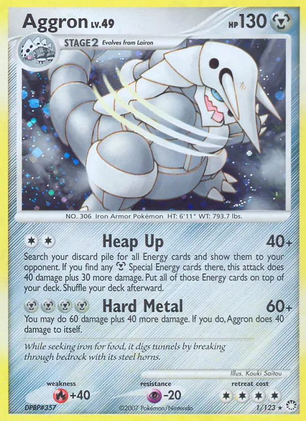 Aggron — Mysterious Treasures card #1