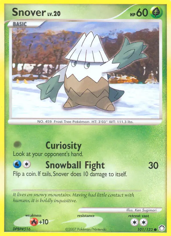 Snover — Mysterious Treasures card #101