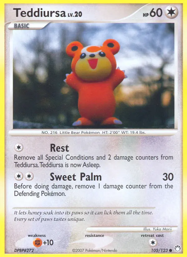 Teddiursa — Mysterious Treasures card #105