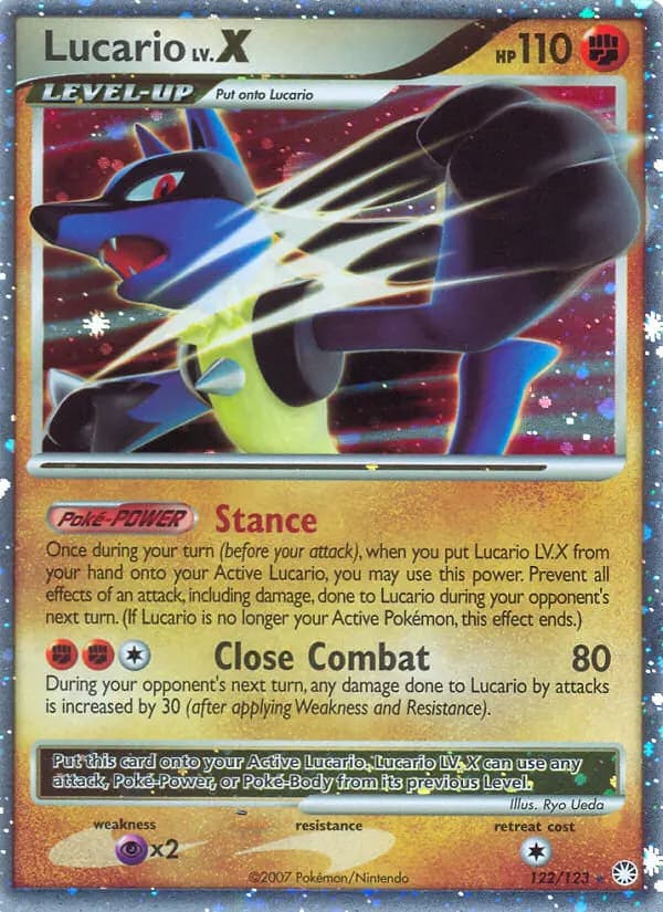 Lucario — Mysterious Treasures card #122