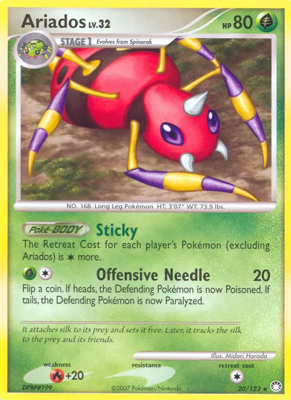 Ariados — Mysterious Treasures card #20