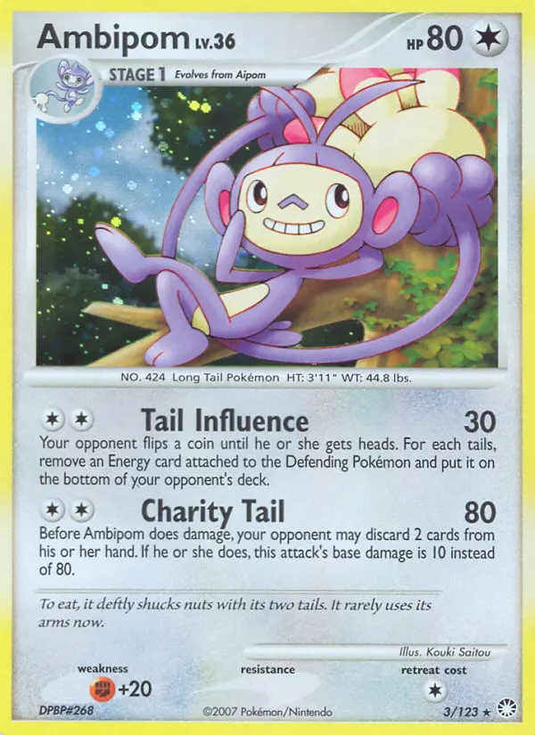 Ambipom — Mysterious Treasures card #3